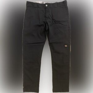 Dickies double knee, skinny straight fit, color black, size 34x30